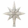 Christopher Radko Silver Stellar Glass Christmas Tree Topper 1017493