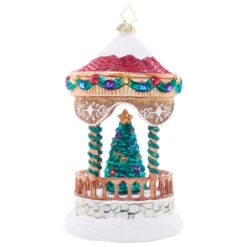 Christopher Radko Peaceful Polar Pavillion Glass Christmas Ornament 1021881 -Christmas Decor Shop 1021881.BCK 92950.1708023655