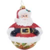 Christopher Radko Jolly Holly Claus Glass Christmas Ornament 1021893