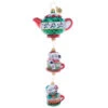 Christopher Radko Two Merry Mischief Makers Teapot Glass Christmas Ornament 1021902