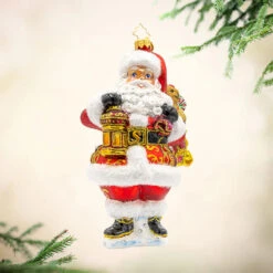 Christopher Radko A Claus To Celebrate Glass Christmas Ornament 1022461