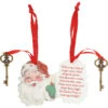 Primitives By Kathy Santa Claus Key Christmas Ornament 115321