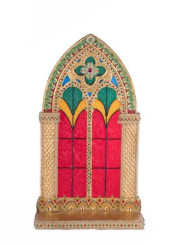 Katherine's Collection 22" Christmas Castle Pillar Candle Holder 28-428250