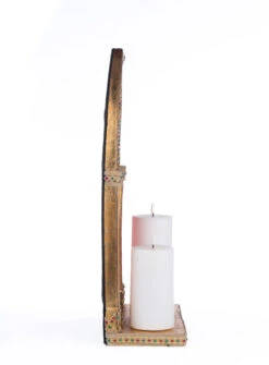 Katherine's Collection 22" Christmas Castle Pillar Candle Holder 28-428250 -Christmas Decor Shop 28 428250 6 30107.1719410942