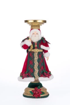 Katherine's Collection 13.5" Holiday Magic Santa Pillar Christmas Candle Holder 28-428324