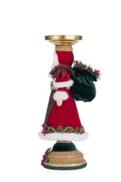 Katherine's Collection 13.5" Holiday Magic Santa Pillar Christmas Candle Holder 28-428324 -Christmas Decor Shop 28 428324 2 66117.1719237759