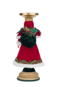 Katherine's Collection 13.5" Holiday Magic Santa Pillar Christmas Candle Holder 28-428324 -Christmas Decor Shop 28 428324 3 88548.1719237754