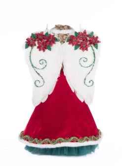Katherine's Collection 20" Penelope Poinsettia Angel Lighted Christmas Tree Topper 28-428329 -Christmas Decor Shop 28 428329 6 83903.1718910283