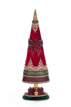 Katherine's Collection 25" Magical Holiday Red And Green Jeweled Tree Christmas Decoration 28-428576