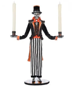 Katherine's Collection 22.5" Macabre Skeleton Candelabra Halloween Decoration 28-528667