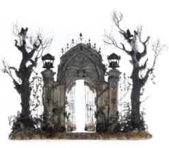 Katherine's Collection 33" Macabre Mansion Gates Halloween Decoration 28-528682