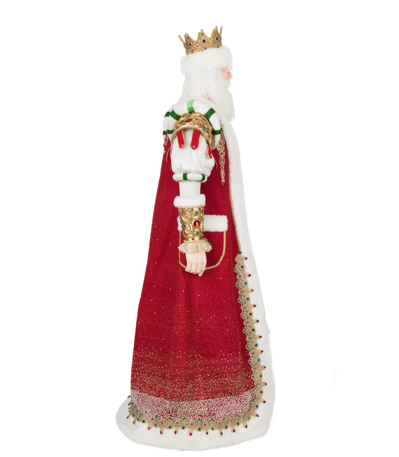 Katherine's Collection 71" Royal Christmas Ball King Christian Claus Life Size Christmas Decoration 28-528809 3 Katherine's Collection 71" Royal Christmas Ball King Christian Claus Life Size Christmas Decoration 28-528809 - Image 3
