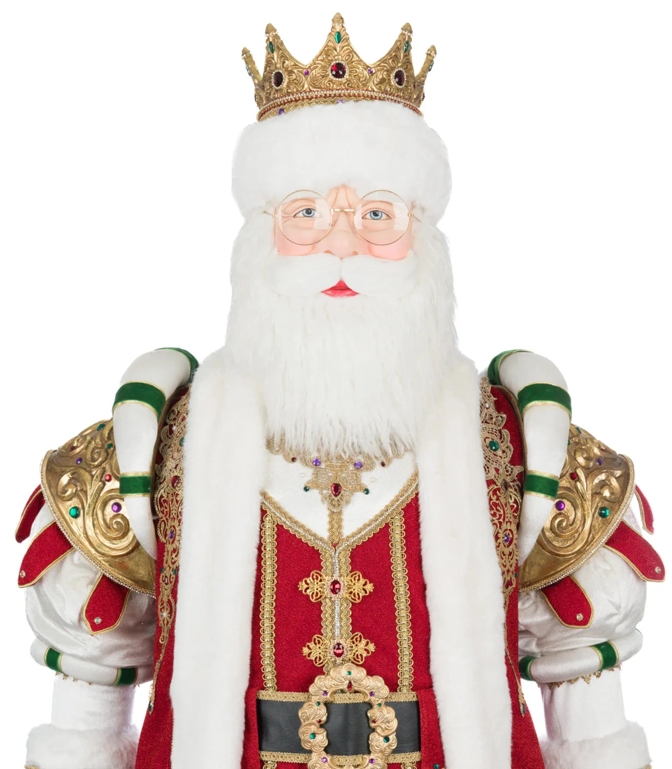 Katherine's Collection 71" Royal Christmas Ball King Christian Claus Life Size Christmas Decoration 28-528809 5 Katherine's Collection 71" Royal Christmas Ball King Christian Claus Life Size Christmas Decoration 28-528809 - Image 5