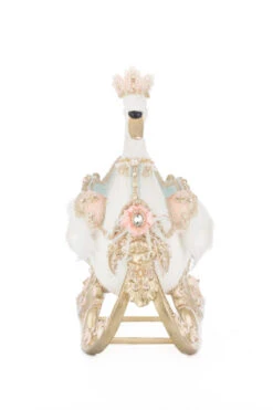 Katherine's Collection 21" Joyeux Noel Swan Sleigh Christmas Decoration 28-528846 -Christmas Decor Shop 28 528846 2 scaled 48849.1747226915