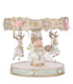 Katherine's Collection 11.5" Joyeux Noel Carousel Cake Plate Christmas Decoration 28-528851 -Christmas Decor Shop 28 528851 1 scaled 81883.1747228440