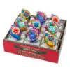 Christopher Radko Shiny Brite Confetti 2.5" Decorated Rounds & Reflectors Tulip Christmas Ornaments 4027749