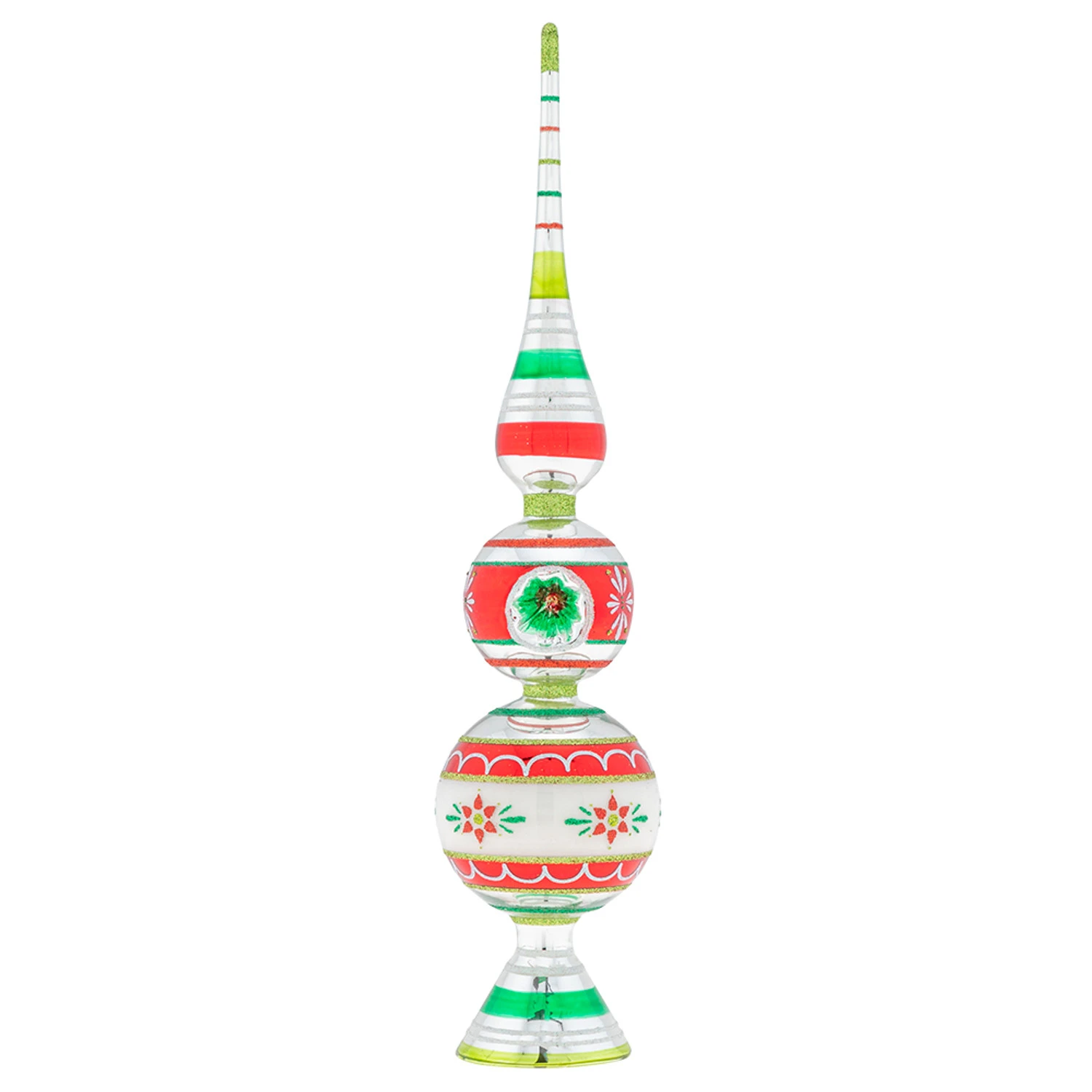 Shiny Brite Holiday Splendor 13" Christmas Finial Stand With Reflector 4027999 2 Shiny Brite Holiday Splendor 13" Christmas Finial Stand With Reflector 4027999 - Image 2