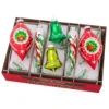 Christopher Radko Shiny Brite Holiday Splendor 4" Mixed Shapes Christmas Ornaments 4028005