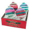 Christopher Radko Shiny Brite Vivid Vintage 4" Decorated Round Christmas Ornaments 4028251