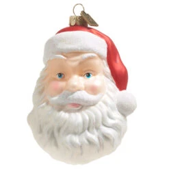 Raz Eric Cortina 4" Santa Face Blow Mold Glass Christmas Ornament 4353114 -Christmas Decor Shop 4353114 1 72655.1685546658