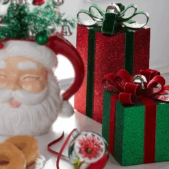 Raz 9.5" Red And Green Presents Christmas Decoration 4406633