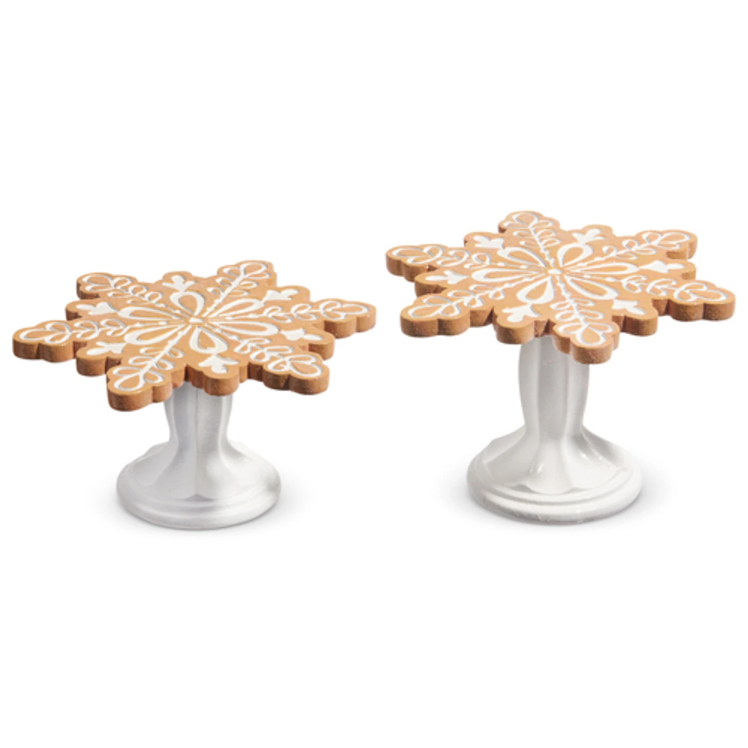 Raz 8" Christmas Gingerbread Cookie Pedestal Risers Set Of 2 4411319 1 Raz 8" Christmas Gingerbread Cookie Pedestal Risers Set Of 2 4411319