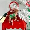 Raz 4.75" Peppermint The Reindeer Christmas Ornament 4507045
