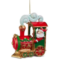 Raz 5" Santa In Train Christmas Ornament 4510394 3 Raz 5" Santa In Train Christmas Ornament 4510394 -Christmas Decor Shop 4510394 57104.1741901516