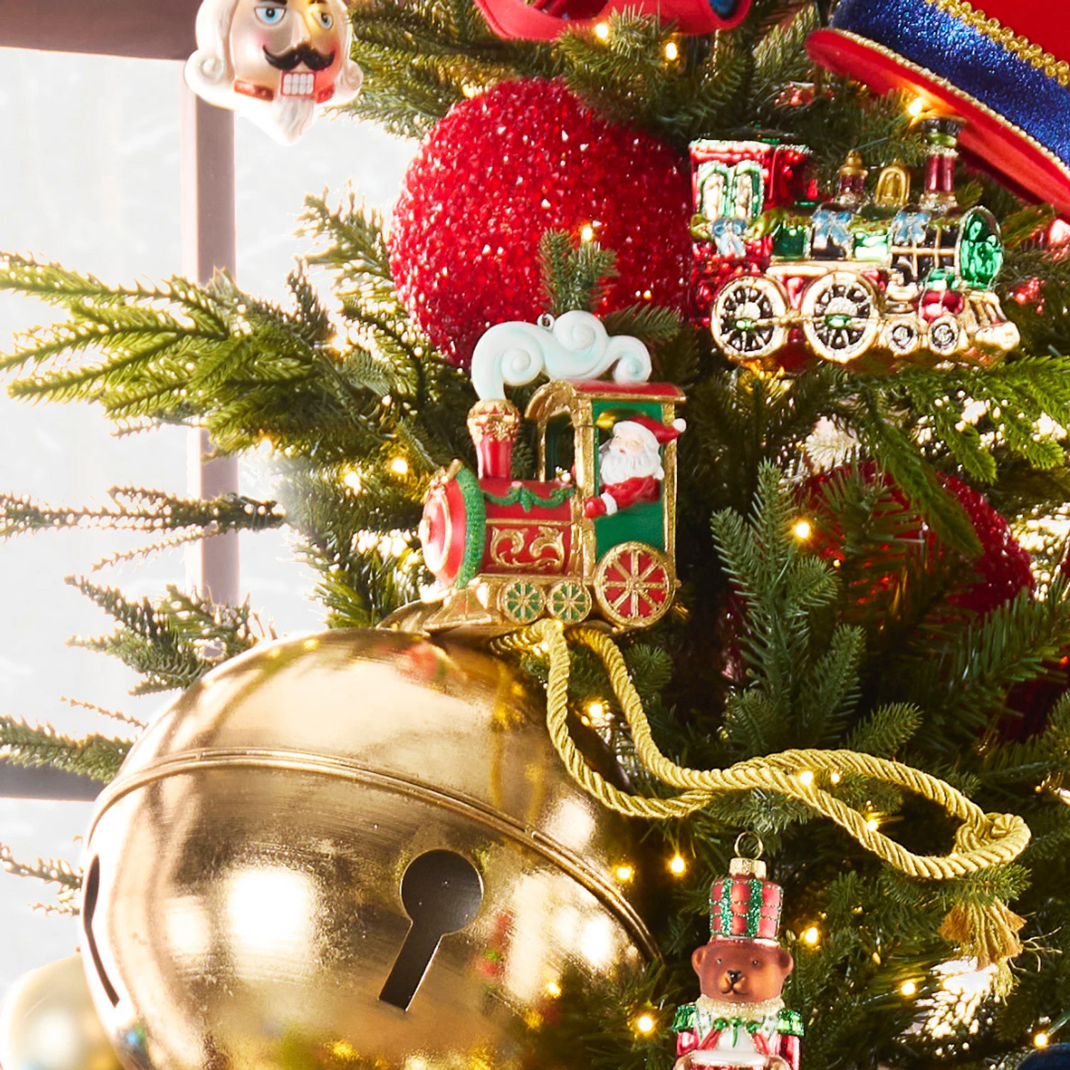 Raz 5" Santa In Train Christmas Ornament 4510394 1 Raz 5" Santa In Train Christmas Ornament 4510394