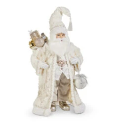 Raz 22" Father Christmas With White Fur Coat Christmas Figure 4510479 3 Raz 22" Father Christmas With White Fur Coat Christmas Figure 4510479 -Christmas Decor Shop 4510479 20842.1742414619