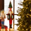 Raz 23.5" Nutcracker With Christmas Tree Hat Figure 4512168
