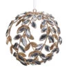 Raz 4.5" Clear Jeweled Vine Ball Christmas Ornament 4513552