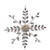 Raz 8.5" Large Clear Jewel And Brooch Snowflake Christmas Ornament 4513587