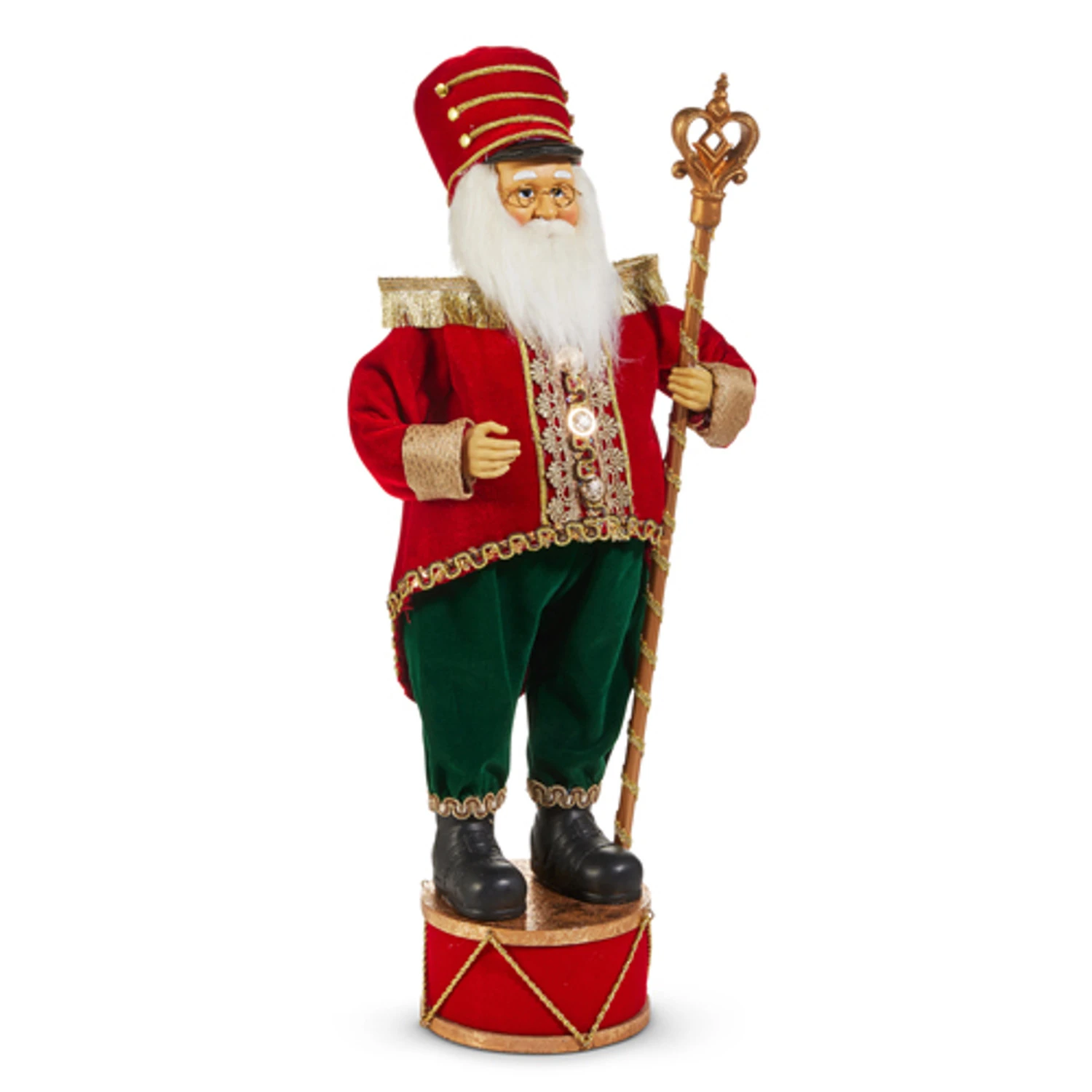 Raz 22" Nutcracker Santa Christmas Figure 4515543 2 Raz 22" Nutcracker Santa Christmas Figure 4515543 - Image 2