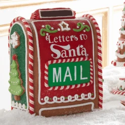 Raz 8" Gingerbread Mail Box Christmas Decoration 4516672