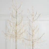 Raz 29.5" Set Of 2 Dripping Pearl Trees Christmas Decoration 4517612