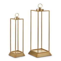 Raz 24" Gold Lantern Candle Holder Christmas Lantern Set Of 2 4528055 3 Raz 24" Gold Lantern Candle Holder Christmas Lantern Set Of 2 4528055 -Christmas Decor Shop 4528055 43491.1749149802