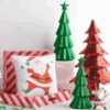 Raz 15.5" Green Glitter Christmas Tree Figures 4540857