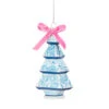 Raz 5.25" Chinoiserie Delft Tree Glass Christmas Ornament 4545708