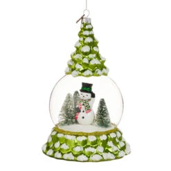 Raz Eric Cortina 7.25" Snowman In The Forest Glass Cloche Christmas Ornament 4553108 3 Raz Eric Cortina 7.25" Snowman In The Forest Glass Cloche Christmas Ornament 4553108 -Christmas Decor Shop 4553108 21125.1750798773