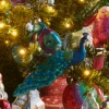 Raz Eric Cortina 7" Peacock Glass Christmas Ornament 4553124