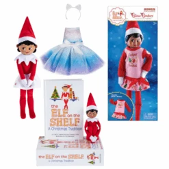 Elf On The Shelf Black Girl Scout Elf And Book, Plushee, And Outfit Bundle