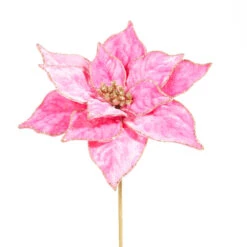 Raz 21" Hot Pink Velvet Poinsettia Christmas Tree Pick F4306716 3 Raz 21" Hot Pink Velvet Poinsettia Christmas Tree Pick F4306716 -Christmas Decor Shop F4306716 1 19979.1686071792