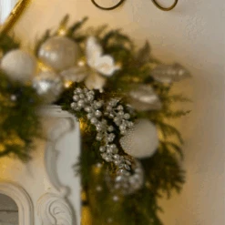 Raz 25.5" Silver Berry Christmas Tree Spray F4506719