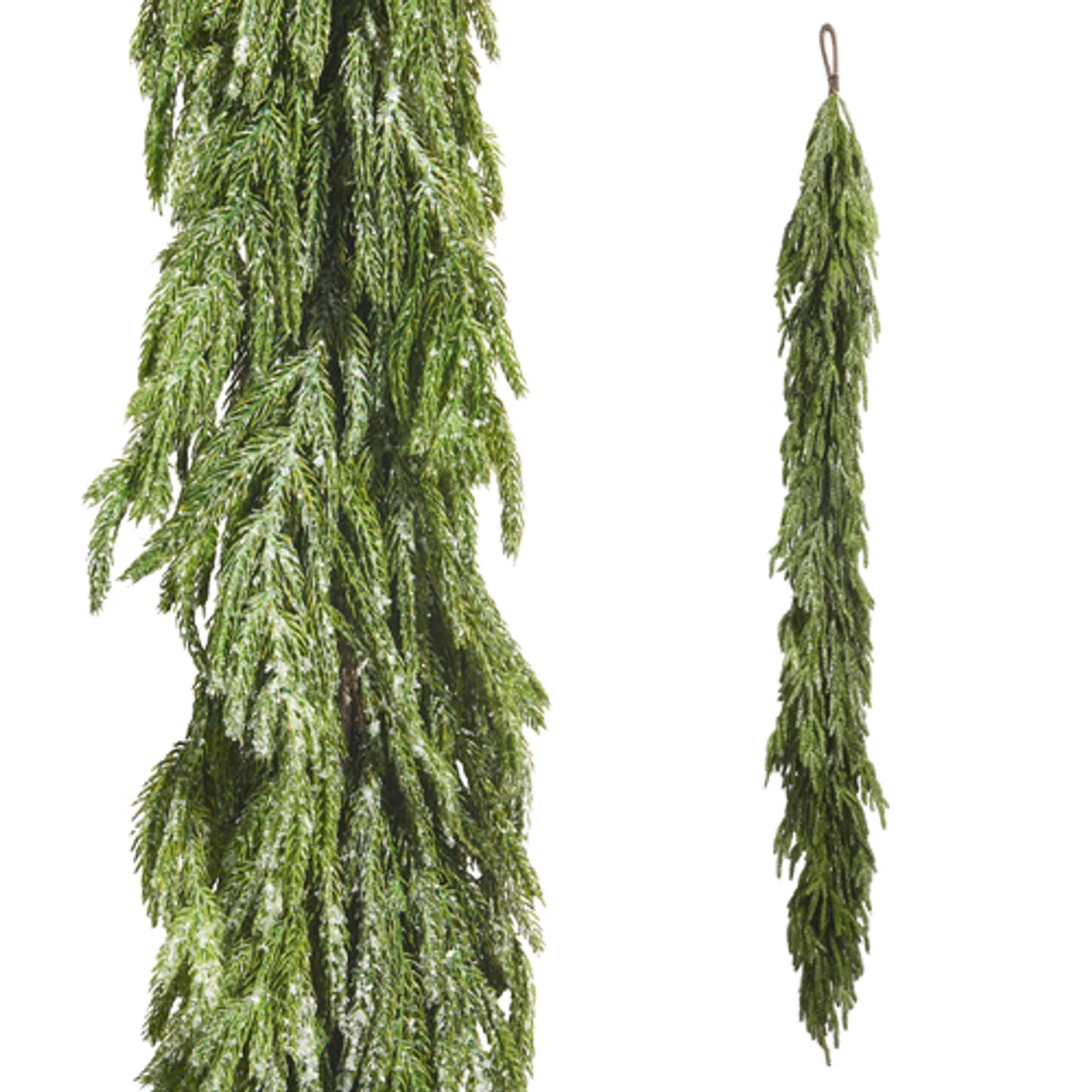 Raz 6' Glittered Real Feel Cedar Christmas Garland G4422749 1 Raz 6' Glittered Real Feel Cedar Christmas Garland G4422749