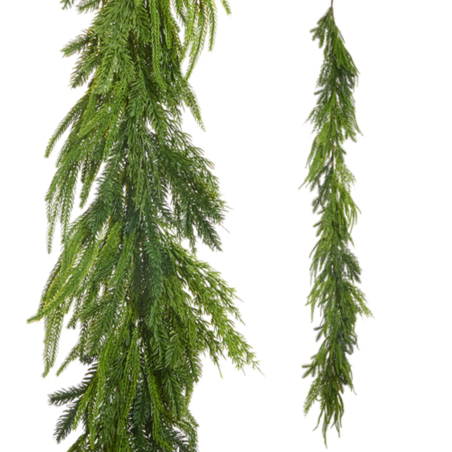 Raz 6' Mixed Greenery Real Feel Christmas Garland G4511630 2 Raz 6' Mixed Greenery Real Feel Christmas Garland G4511630 - Image 2