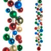 Raz 4' Multicolor Ball Christmas Garland G4532772