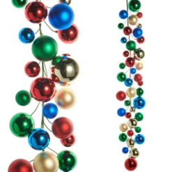 Raz 4' Multicolor Ball Christmas Garland G4532772