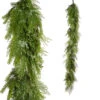 Raz 6' Iced Mixed Greenery Christmas Garland G4542044