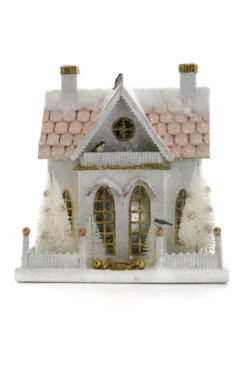 Cody Foster 11.5" Winter Cottage Vintage Inspired Putz Christmas House HOU-302
